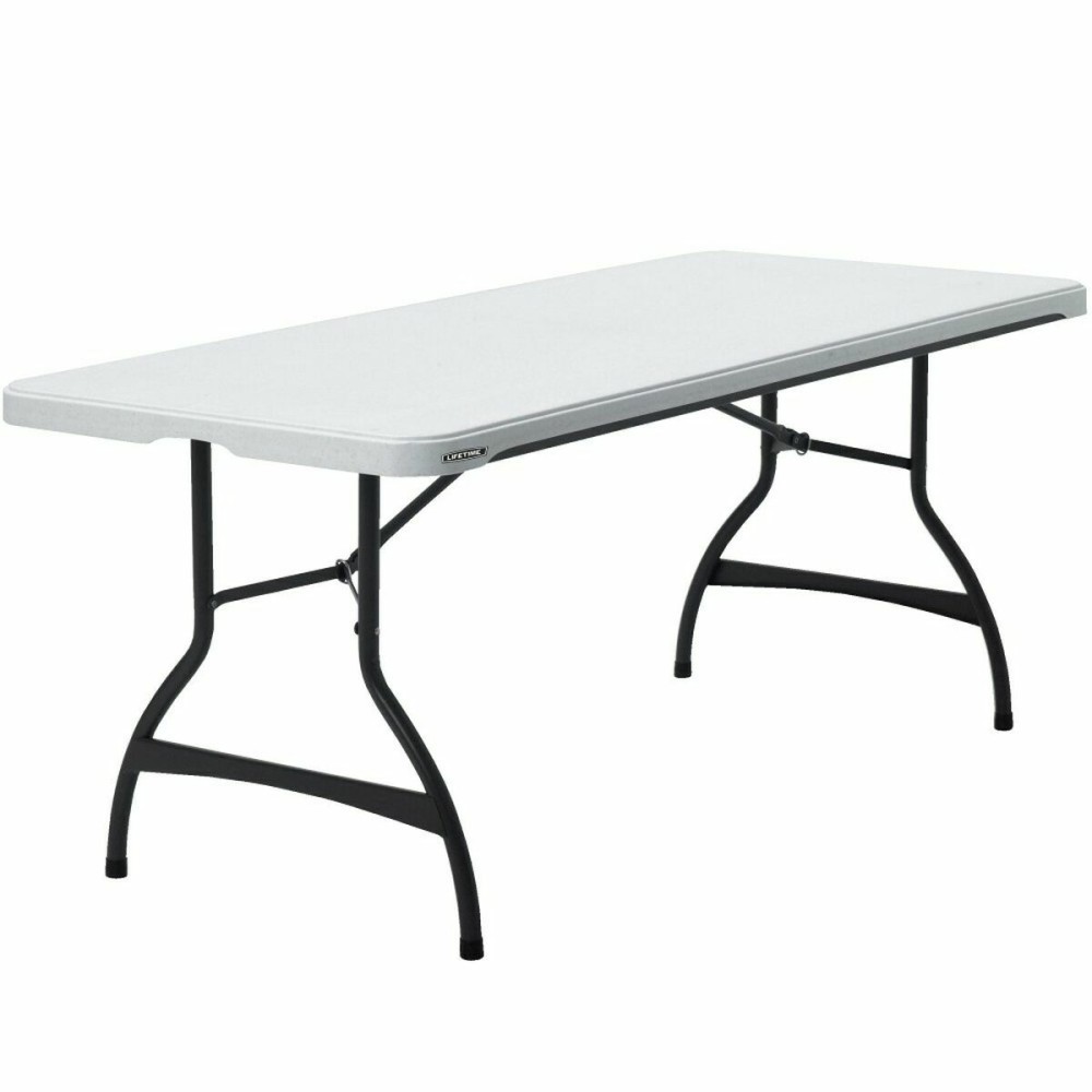 Table Piable Lifetime Blanc Rectangulaire Acier Plastique 182 x 76 x 73,5 cm