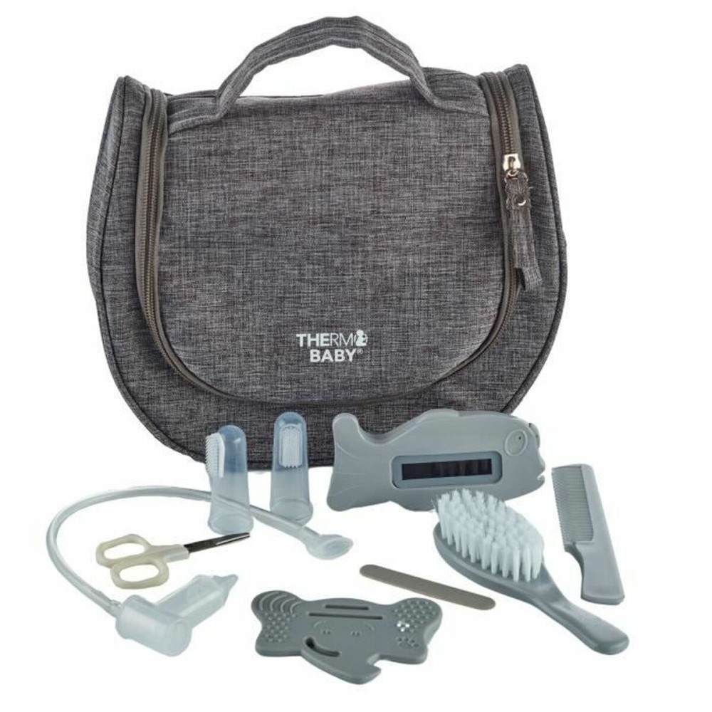 Lot d'hygiène ThermoBaby 9 Pièces Gris