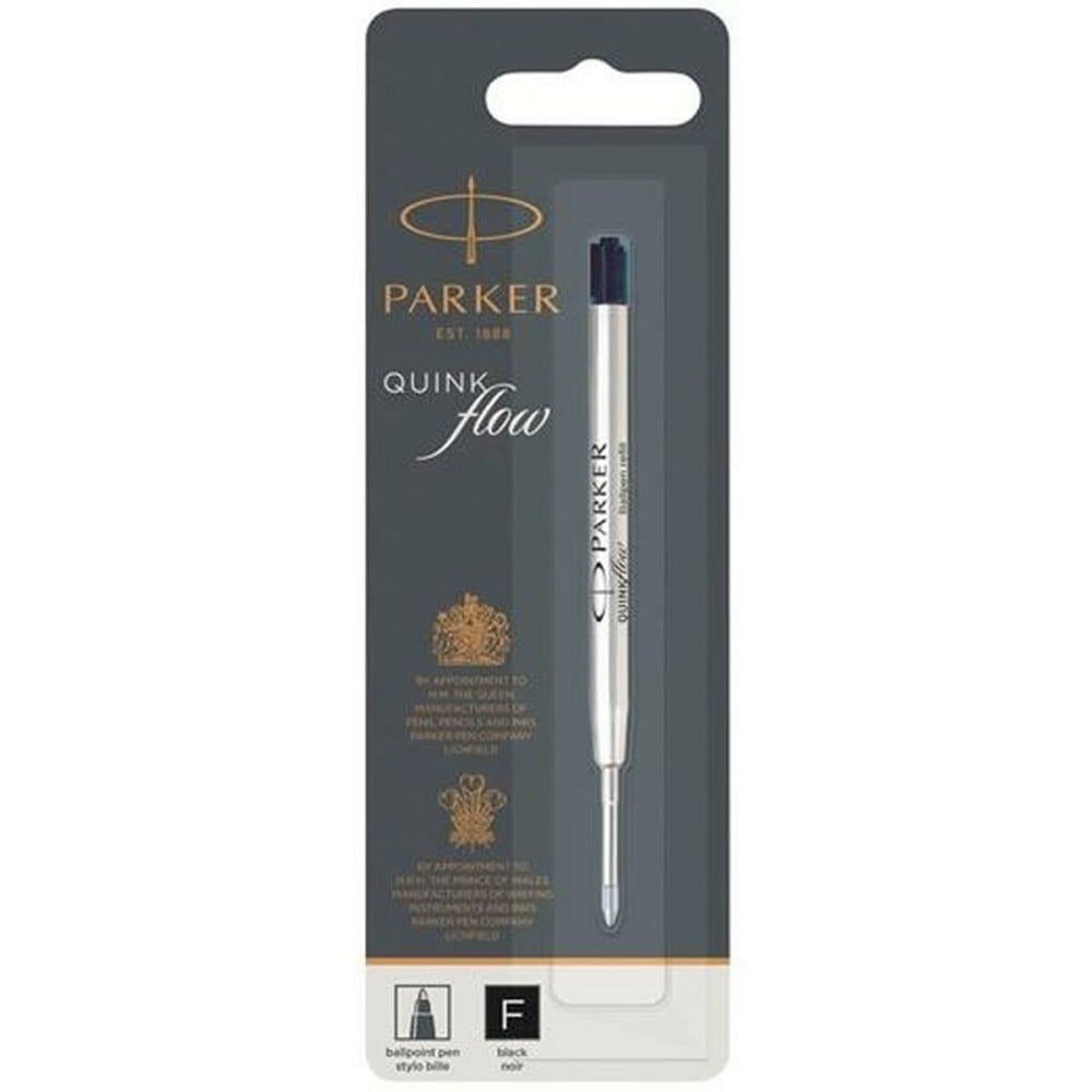 Recharge pour stylo Parker Quink Flow Noir 0,8 mm (12 Unités)