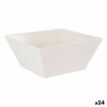 Schüssel für Vorspeisen La Mediterránea Melamine Weiß Glanz 18 x 18 x 8 cm (24 Stück)