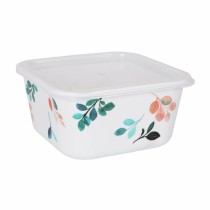 Viereckige Lunchbox mit Deckel La Mediterránea Alba Melamine 13 x 13 x 6,5 cm (18 Stück)