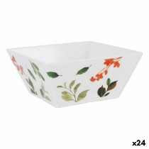 Schüssel für Vorspeisen La Mediterránea Petunia Melamine Glanz 18 x 18 x 8 cm (24 Stück)