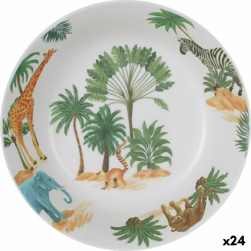 Assiette creuse La Mediterránea Sauvage Mélamine 20 x 20 x 5 cm (24 Unités)