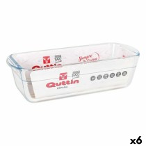 Rectangular Mould Quttin 63079 1,7 L Glass 28,2 x 11,6 x 7,7 cm (6 Units)