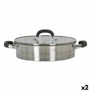 Casserole avec Couvercle en Verre Quttin 4,3 L (2 Unités)