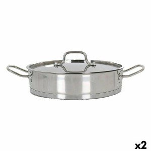 Casserole avec Couvercle en Verre Quttin 6 L Ø 32,8 cm (2 Unités)