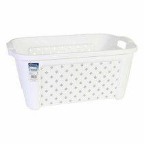 Panier à linge Tontarelli 8065405/112 35 L Blanc Rectangulaire 58 x 38 x 26 cm (6 Unités)