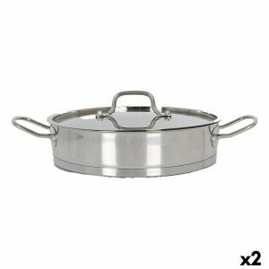 Casserole avec Couvercle en Verre Quttin 5,3 L (2 Unités)