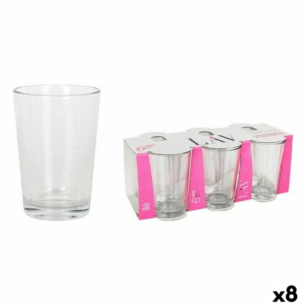 Set de Verres LAV LV-22010E Verre 205 ml 6 Pièces (8 Unités)