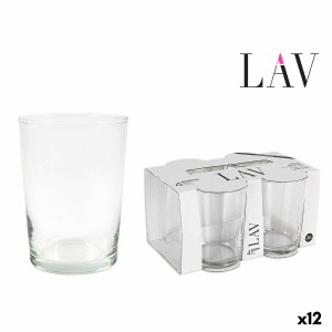 Set de Verres LAV Best offer 4 Pièces (4 Unités) (12 Unités) (520 ml)