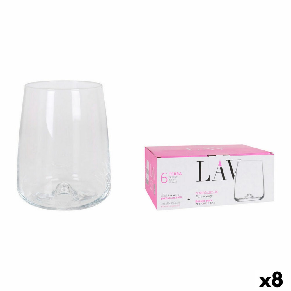 Set of glasses LAV Terra 6 Pieces (8 Units) (6 pcs)