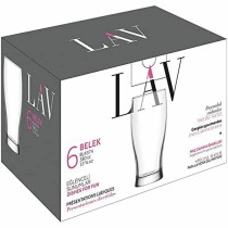 Verre à bière LAV Belek Transparent Verre 6 Pièces (8 Unités) (375 cc)