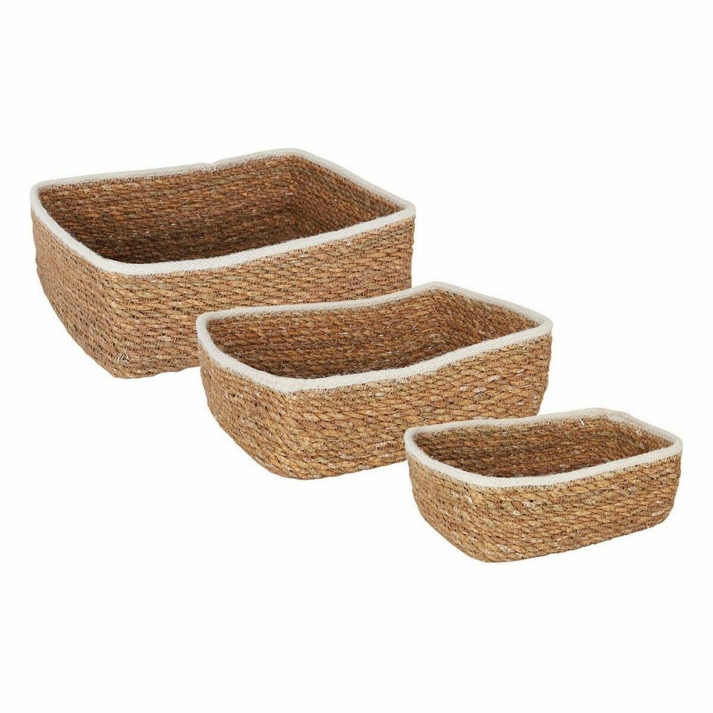 Basket set Privilege   3 Pieces wicker Rectangular (3 Pieces) (4 Units)