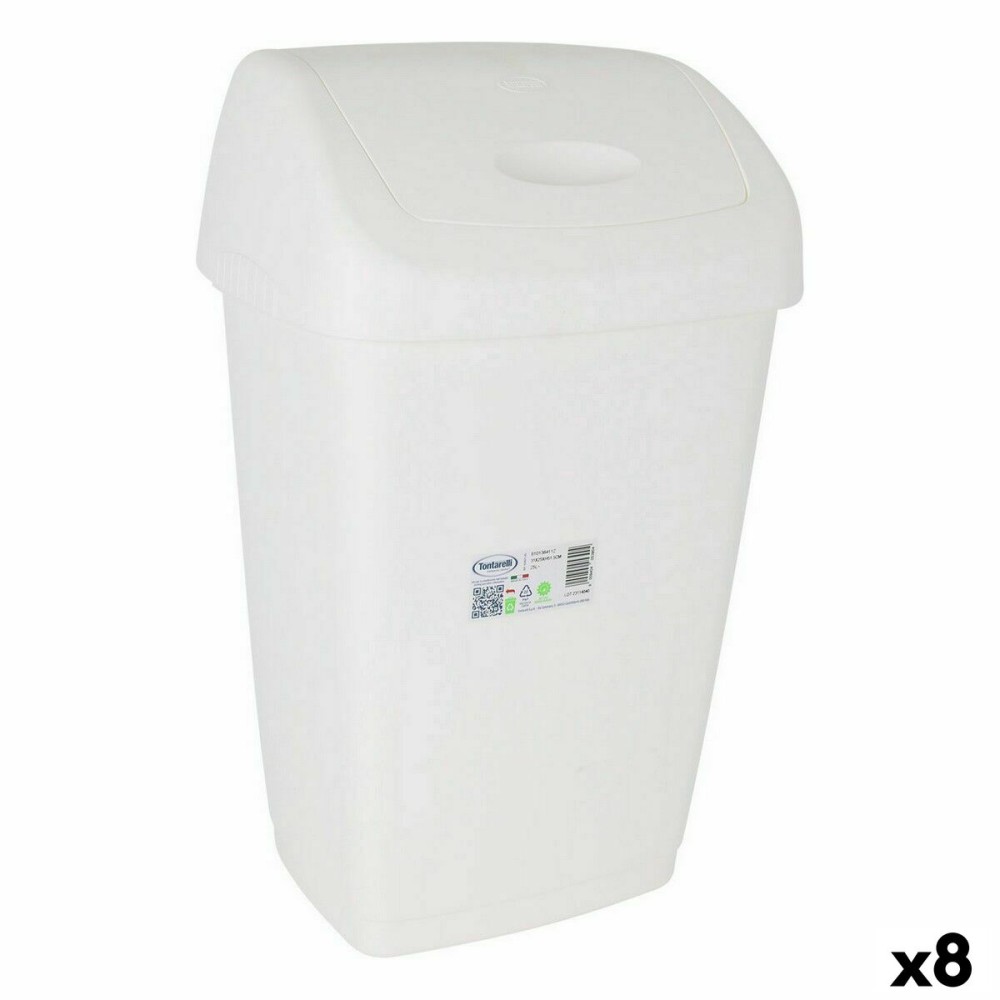 Waste bin Tontarelli Aurora White (8 Units)