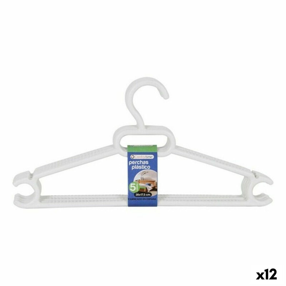 Hangers Leo Dem Leo Plastic 5 Pieces 38 x 17,5 cm (12 Units)