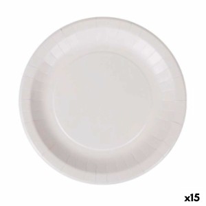 Service de vaisselle Algon Produits à usage unique Blanc Carton 28 cm (15 Unités)