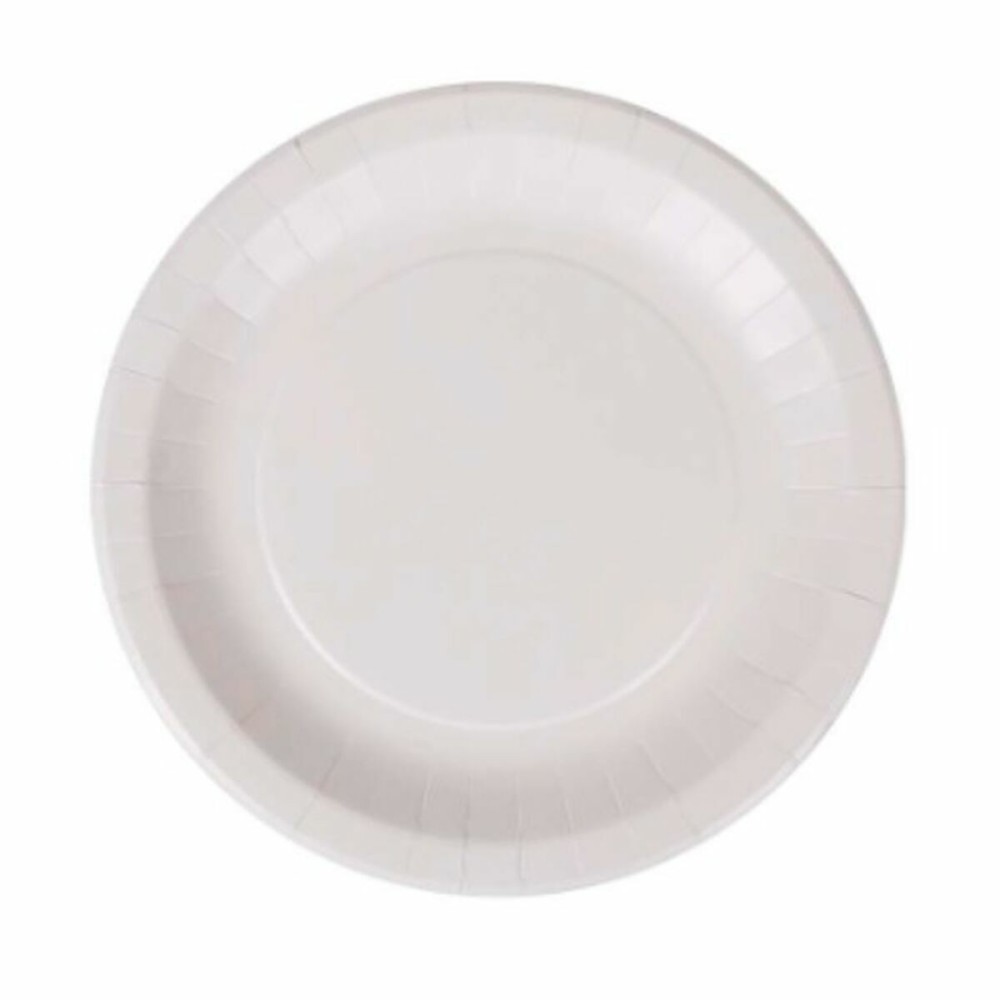 Plate set Algon Disposable White Cardboard 28 cm (15 Units)