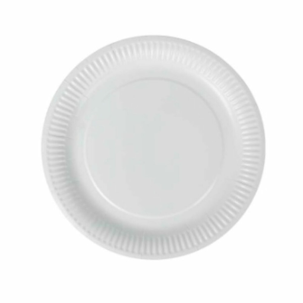 Plate set Algon Disposable White Cardboard 23 cm (36 Units)