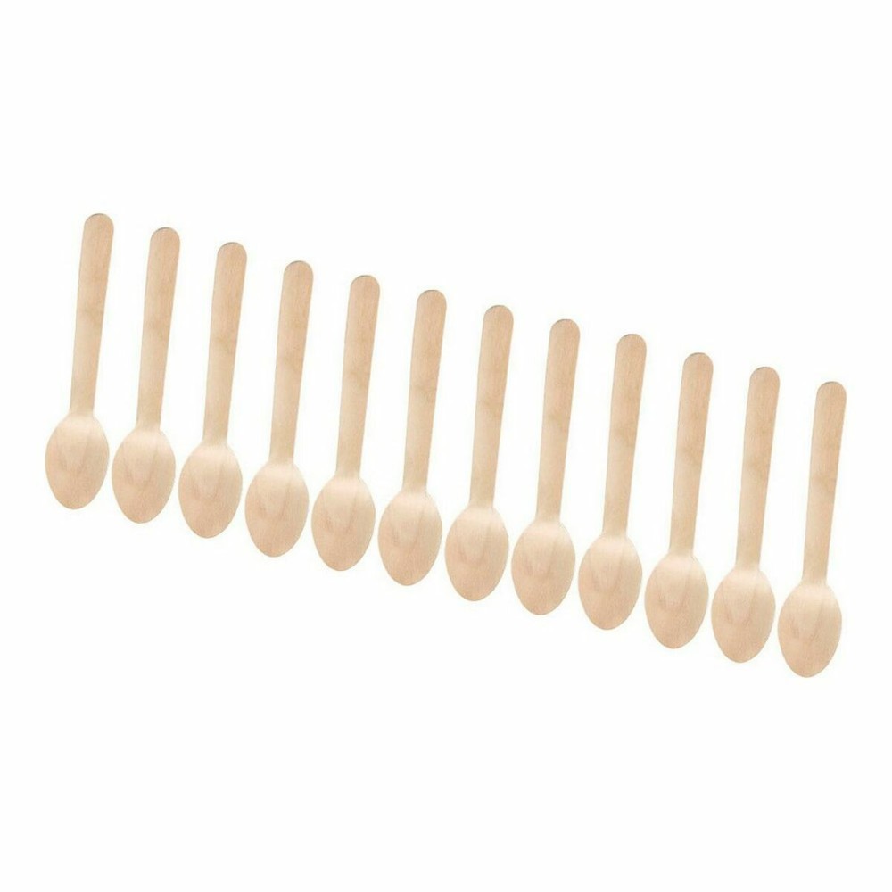 Disposable Cutlery Wood 36 Units 16 x 3,3 x 1,7 cm