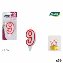 Candle Set Algon Red (36 Units)