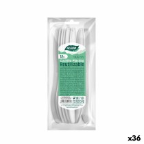 Ensemble de Couteaux Algon Réutilisable Blanc 36 Unités 19,6 cm