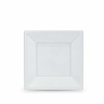 Lot d'assiettes réutilisables Algon Blanc Plastique 18 x 18 x 1,5 cm (24 Unités)