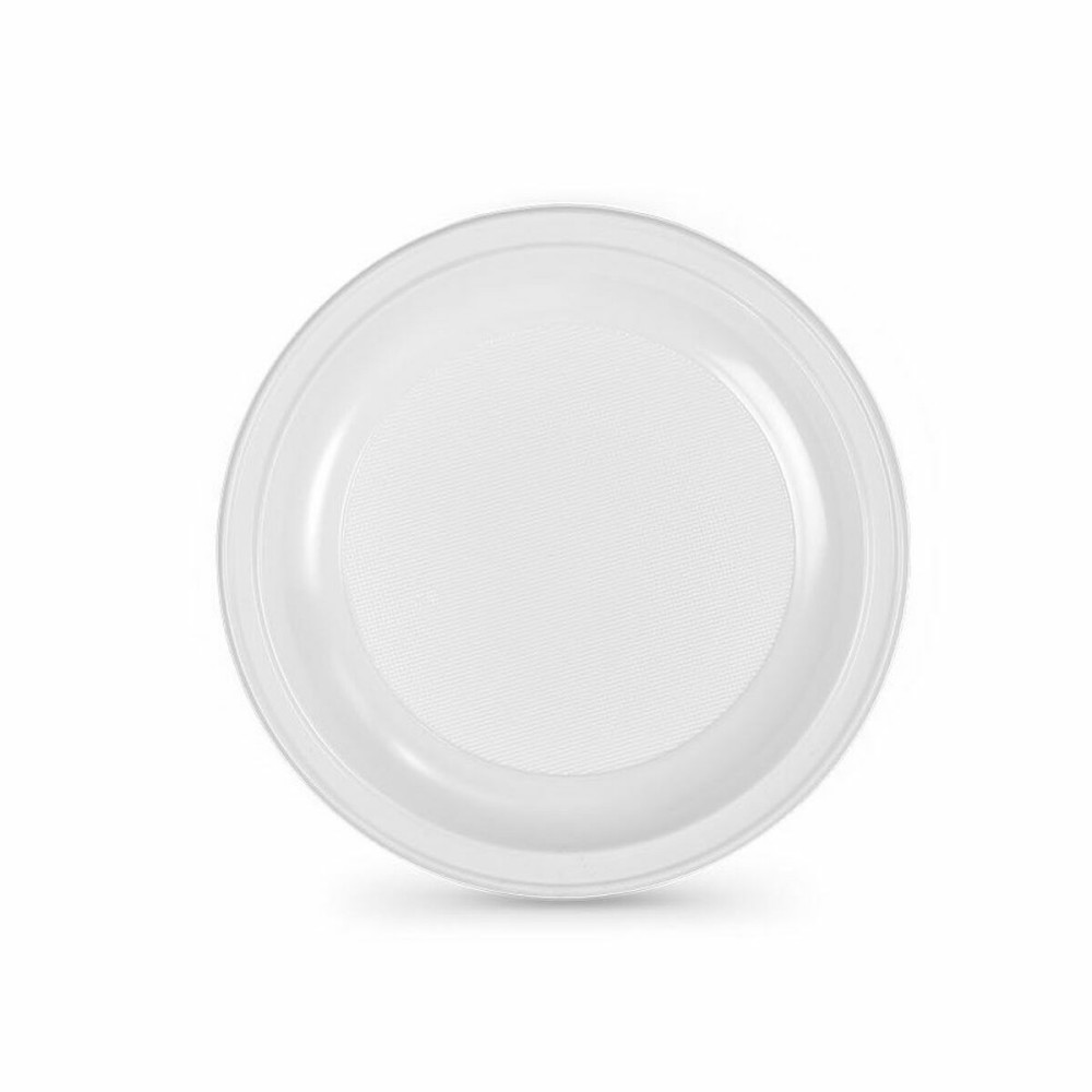 Lot d'assiettes réutilisables Algon Blanc Plastique 25 x 25 x 1,5 cm (36 Unités)