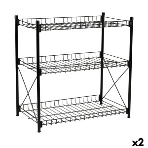 Shelves Confortime Metal 52 x 34 x 55 cm (2 Units)