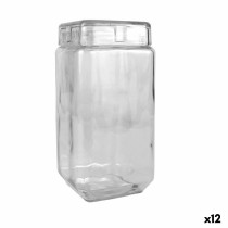 Bocal La Mediterránea verre 2,2 L 11 x 11 x 22,5 cm Carré (12 Unités)