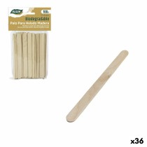 Lot de bâtonnets de glace Algon Bois 11,4 x 1 x 0,2 cm (36 Unités)