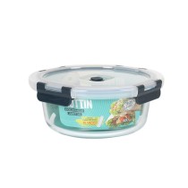 Hermetic Lunch Box Quttin Circular 900 ml Ø 18 x 7,5 cm (6 Units)