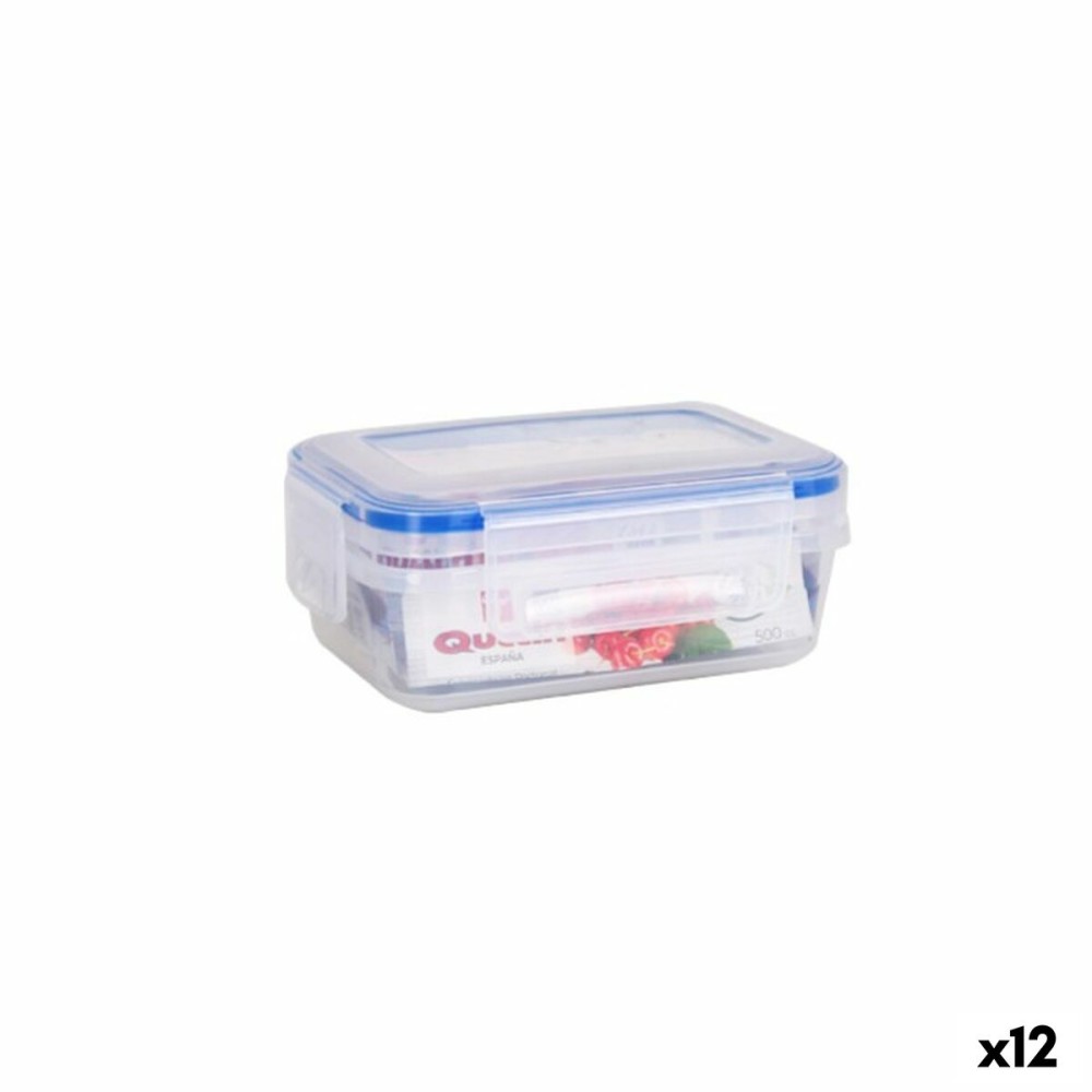 Lunchbox hermetisch Quttin 500 ml rechteckig 15 x 10 x 6 cm (12 Stück)