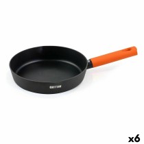 Poêle Quttin Gastro Noir Orange 48,5 x 31,2 x 6 cm (6 Unités)