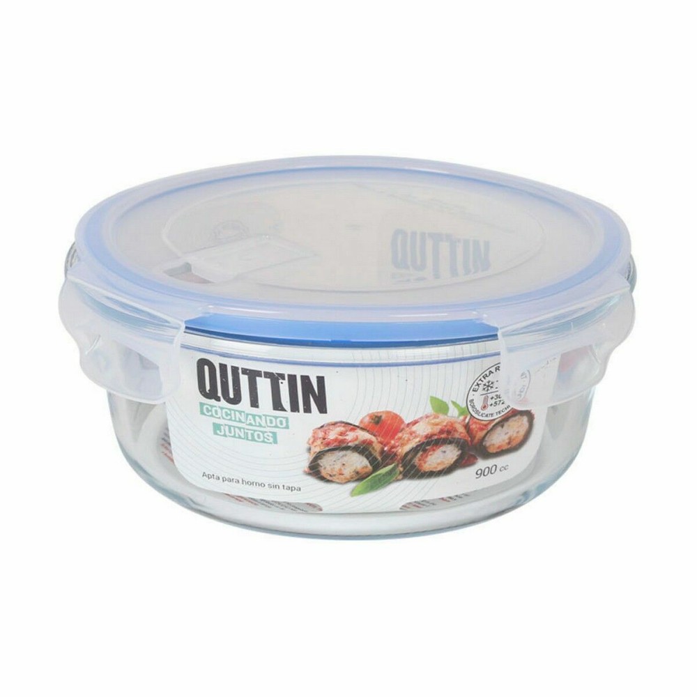 Boîte à lunch hermétique Quttin Ronde 900 ml (6 Unités)