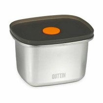 Lunchbox hermetisch Quttin Edelstahl rechteckig 450 ml 11,6 x 9,4 x 7 cm (12 Stück)