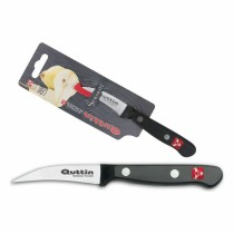 Peeler Knife Quttin Sybarite Black Silver 6,5 cm (24 Units)