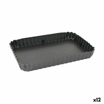 Springform Pan Quttin Black Carbon steel 22,5 x 15,5 x 3 cm (12 Units)