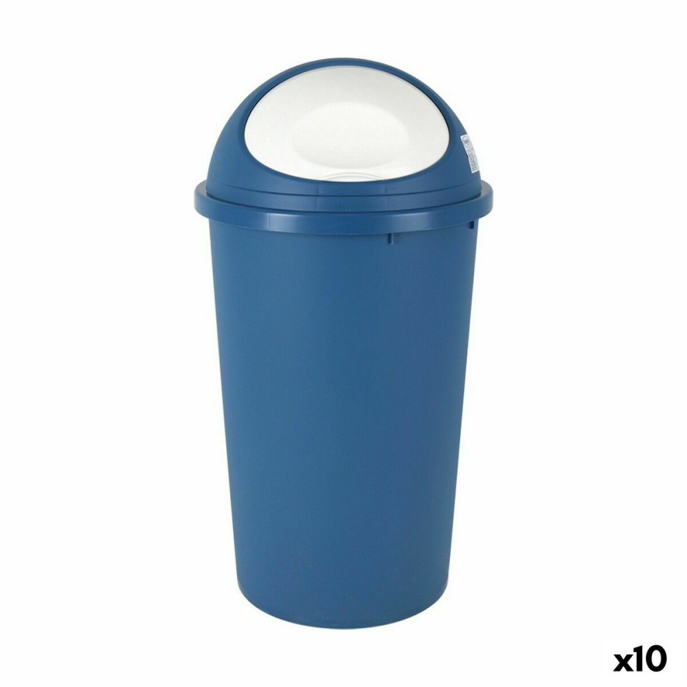 Rubbish Bin Tontarelli Small hoop Blue 25 L 32 x 59,5 cm (10 Units)