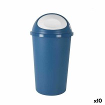 Rubbish Bin Tontarelli Big hoop Blue White 50 L (10 Units)