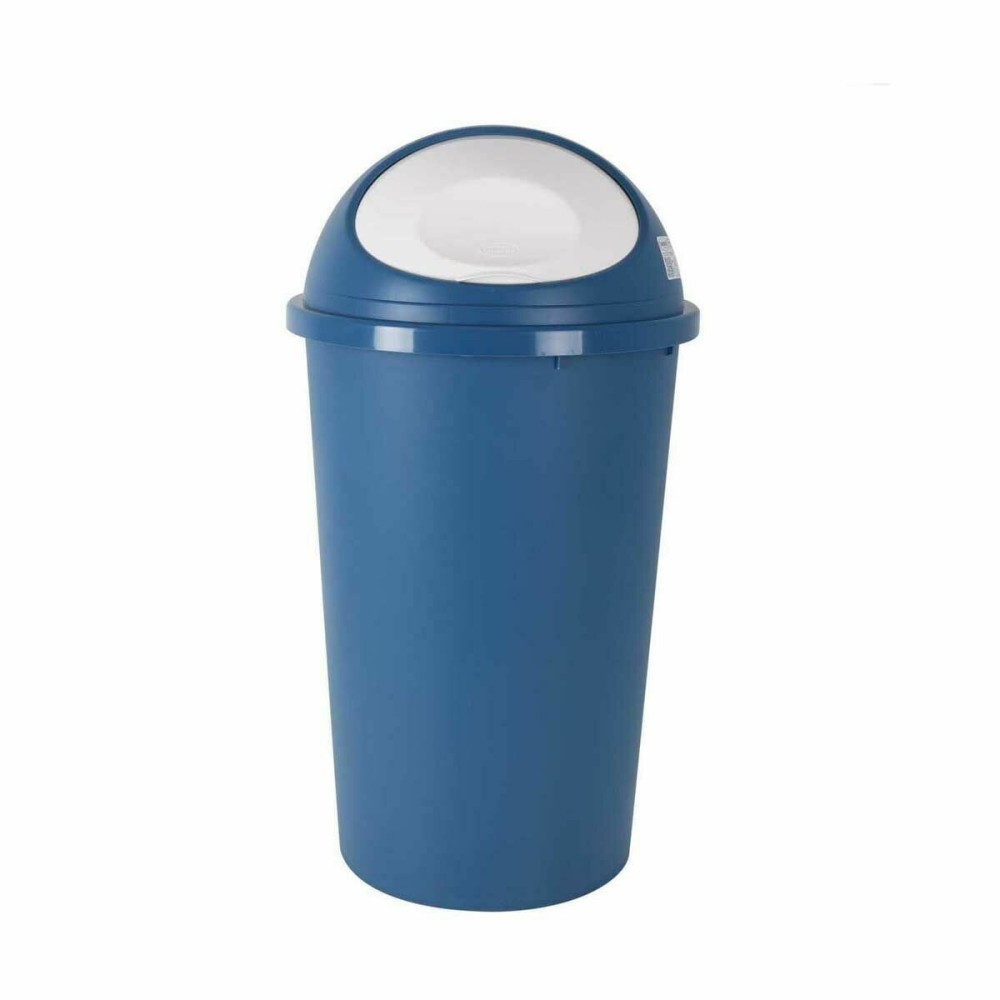 Rubbish Bin Tontarelli Big hoop Blue White 50 L (10 Units)