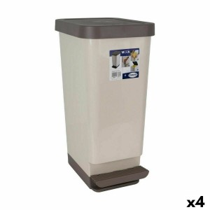 Pedal bin Tontarelli Moda Brown (4 Units)