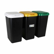 Recycling Waste Bin Tontarelli Yellow White Green (6 Units)