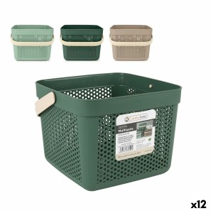 Panier Multi-usages Confortime Plastique 12 L 27 x 27 x 21 cm (12 Unités)