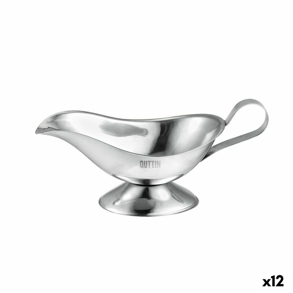 Sauce Boat Quttin 240 ml Silver Steel (12 Units)