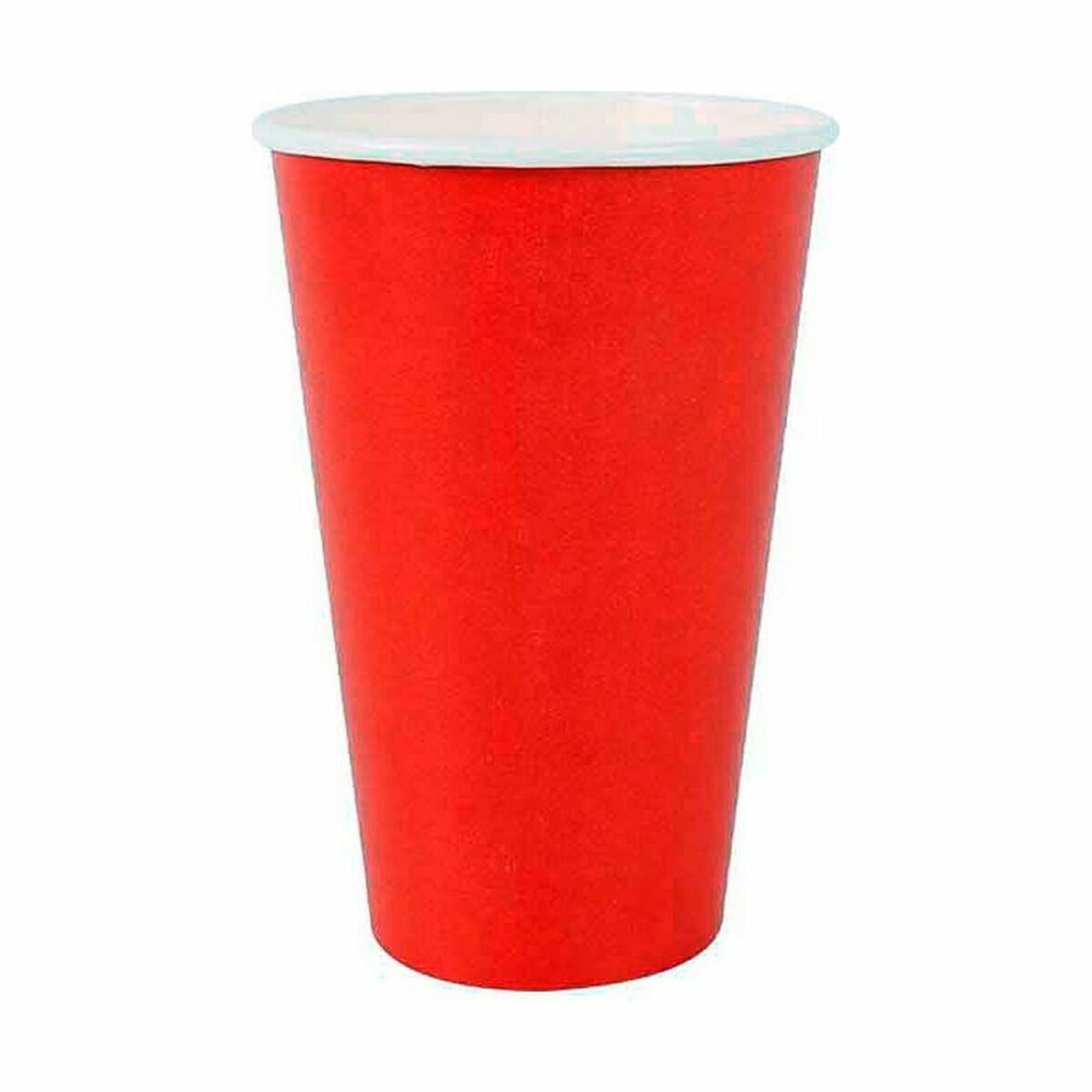 Set de Verres Algon Produits à usage unique Carton Rouge 10 Pièces 350 ml (20 Unités)