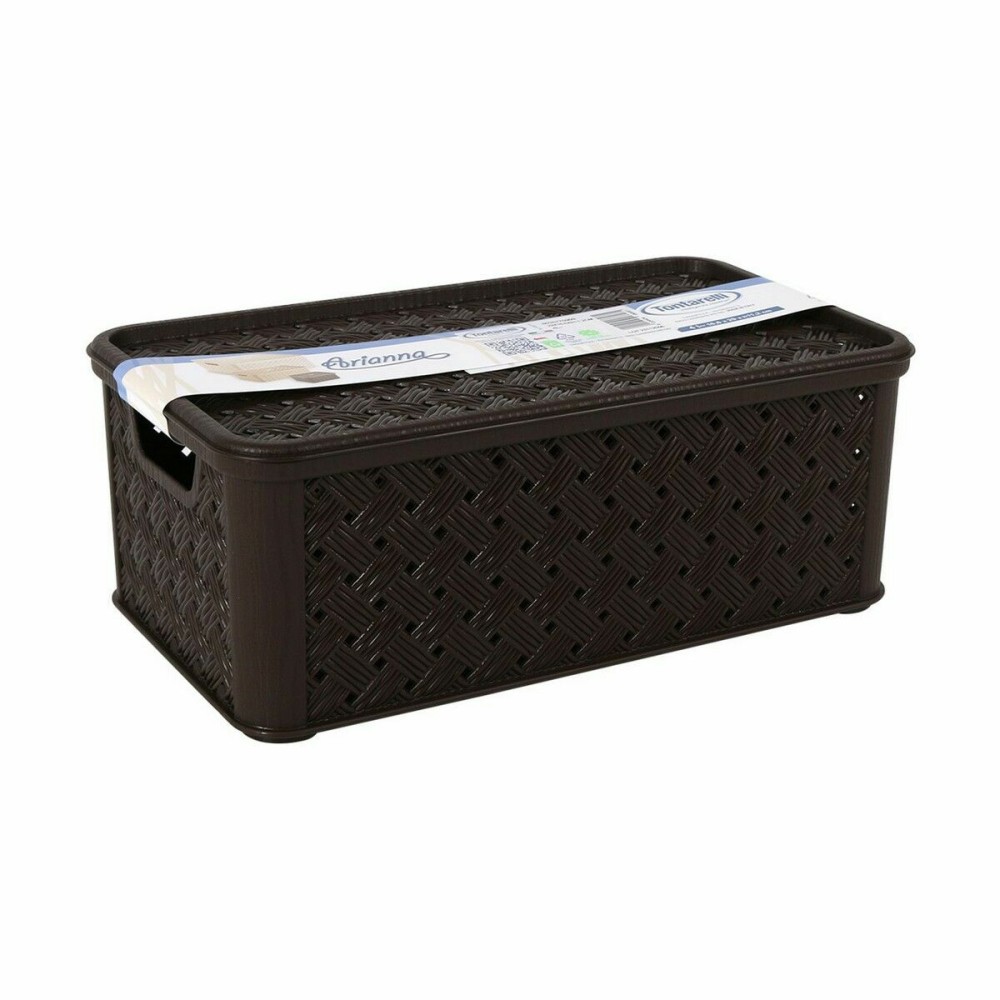 Storage Box with Lid Tontarelli Arianna 29,5 x 16,5 x 11 cm (8 Units)