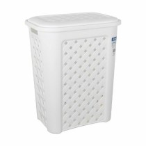 Laundry Basket Tontarelli Arianna With lid White 37,5 x 27,5 x 47 cm (6 Units)