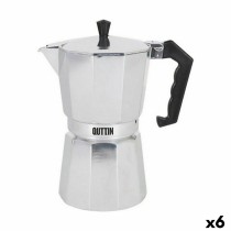 Italienische Kaffeemaschine Quttin Aluminium 6 Tassen (6 Stück)