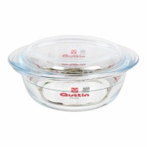 Casserole avec Couvercle Quttin verre 1,1 + 0,3 L (3 Unités)