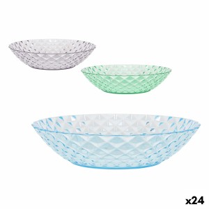 Assiette creuse La Mediterránea Plastique 20 x 20 x 4,5 cm (24 Unités)